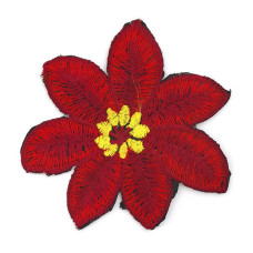 Термоаппликации арт.TBE-LY1518 'Цветок' цв.8 красный
