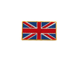 Термоаппликации вышитые арт.СП-037 флаг Англии мал. 6,6*3,5см