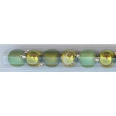 EN.35516 Новогоднее подвесное украшение шар 'Ассорти золотое и зеленое' уп.6шт 6см