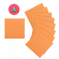 СЛ.173477 Салфетки бумажные Однотонные цв.оранжевый 25х25 см уп.20шт