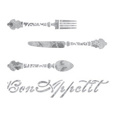 Трафарет арт.CH.1439 'Bon appetit', формат А5