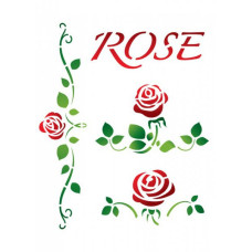 Трафарет арт.CH.8515 'Rose', формат А5