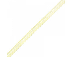 Кружево-трикотаж арт.TBY-K577 шир.10мм цв.1 (104) цв.бл.желтый уп.45,7м
