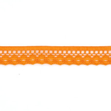 Кружево-трикотаж арт.TBY-K577 шир.10мм цв.3 (154) цв.оранжевый уп.45,7м