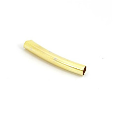 Трубочка для бус арт.TBY-Т-3-20 ( JA-27 ) 3*20мм цв. золото