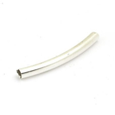 Трубочка для бус арт.TBY-Т-3-30 ( JA-27 ) 3*30мм цв. серебро