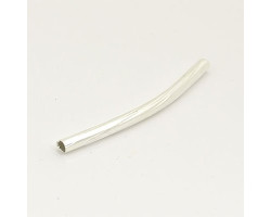 Трубочка для бус рефленая арт.TBY-Тр-2-30 ( JA-28 ) 2*30мм цв. серебро