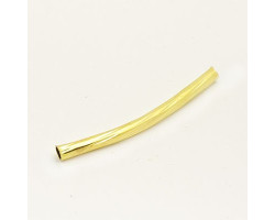 Трубочка для бус рефленая арт.TBY-Тр-2-30 ( JA-28 ) 2*30мм цв. золото