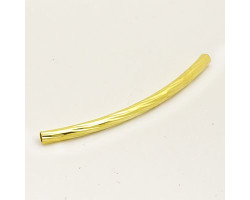 Трубочка для бус рефленая арт.TBY-Тр-2-35 2*35мм цв. золото