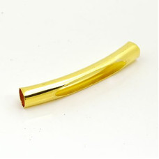 Трубочка для бус с отверстием арт.TBY-То-5-32 ( JA-29 ) 5*32мм цв. золото