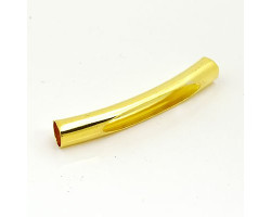 Трубочка для бус с отверстием арт.TBY-То-5-32 ( JA-29 ) 5*32мм цв. золото