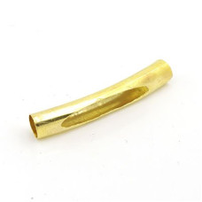 Трубочка для бус с отверстием арт.TBY-То-5-35 ( JA-29 ) 5*35мм цв. золото