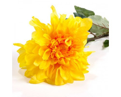 СЛ.710180 Цветы искусственные LD5-0008A1-1(YL07) георгин желтый 78 см