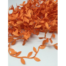 Листочки на тесьме цв.оранжевый уп.10 м