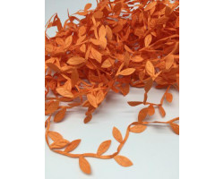 Листочки на тесьме цв.оранжевый уп.10 м