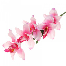СЛ.1049689 Цветы искуственные Орхидея каттлея цв. Розовый 95см
