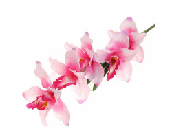 СЛ.1049689 Цветы искуственные Орхидея каттлея цв. Розовый 95см