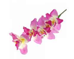 СЛ.1049690 Цветы искуственные Орхидея каттлея цв.сиреневый 95см