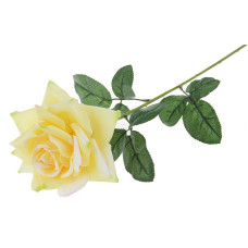 СЛ.138532 Цветы искусственные Роза желтая 70 см d-15см