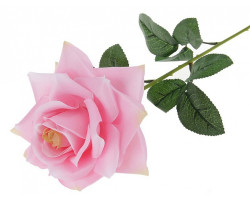 СЛ.138533 Цветы искусственные Роза розовая 70 см d-15см