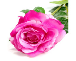 СЛ.138554 Цветы искусственные роза ярко-розовая 68 см d-10 см