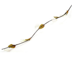 СЛ.140064 Декор тинги цветок яркость волна цв.белый 160 см