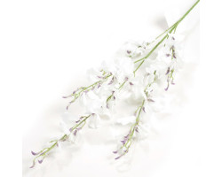 СЛ.141106 Цветы искусственные обриета белая 95 см