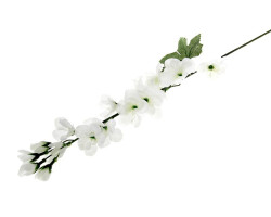 СЛ.183265 Цветы искусственные Аконит цв.белый 70см