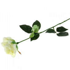 СЛ.449454 Цветы искусственные Роза капля цв.белый 66см d-10см