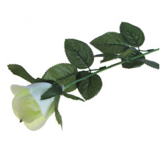 СЛ.482692 Цветы искусственные Роза цв.белый 63см d-5см
