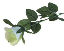 СЛ.482692 Цветы искусственные Роза цв.белый 63см d-5см