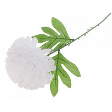 СЛ.652051 Цветы искусственные Пион цв.белый 47см d-16см