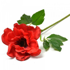 Цветок искусственный Анемон арт.Ц7.0501960 цв.красный 41см