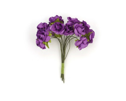 Цветы бумажные MAGIC HOBBY арт.MG-PF14 цв.3 фиолетовый уп. 12шт