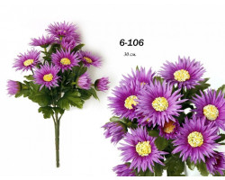 Цветы искусственные арт.FAF.6-106 Букет астры сиреневый 30см