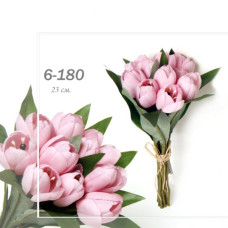Цветы искусственные арт.FAF.6-180.б Тюльпаны розовые 28см