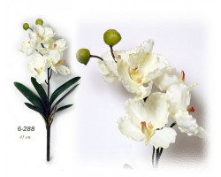 Цветы искусственные арт.FAF.6-288.а Орхидея кремовая с корнями 45см