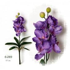 Цветы искусственные арт.FAF.6-289.а Орхидея фиолетовая с корнями 45см