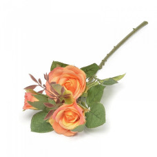 Цветы искусственные арт.LT.42621-22 Роза кустовая цв.персиковый 37см
