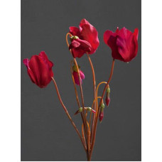 Цветы искусственные арт.LT.56409-17 Цикламен цв.фуксия 40см