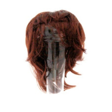 Волосы для кукол арт.КЛ.23365 П140 (прямые, короткие) цв.Кашт