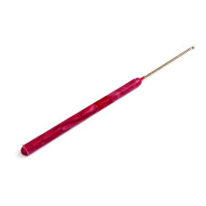 Крючки для вязания арт.ВОС С-69 D=1,6мм сталь цв.никель с пласт.ручкой
