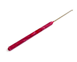 Крючки для вязания арт.ВОС С-69 D=1,6мм сталь цв.никель с пласт.ручкой