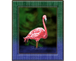 Набор для вышивания бисером 'ВЫШИВАЕМ БИСЕРОМ' арт.В18 Фламинго 18,5x25,5 см
