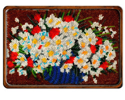 Набор для вышивания бисером 'ВЫШИВАЕМ БИСЕРОМ' арт.В94 Полевые цветы 19х12 см