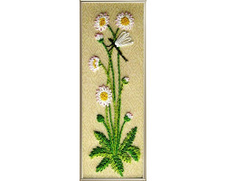 Набор для вышивания ирисом Вышивальная мозаика арт. 3003ЦВ. Маргаритки 7х20см