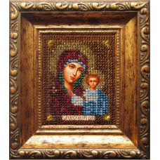 Набор для вышивания Вышивальная мозаика арт. 005ПИ.Божия матерь Казанская (путная) 6х7см