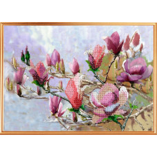 Набор для вышивания Вышивальная мозаика арт. 0090ЦВ Акварельные цветы 'Магнолиевый рай'