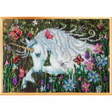 Набор для вышивания Вышивальная мозаика арт. 0091ЦВ Единорог и духи леса