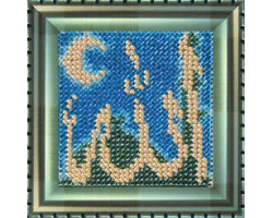 Набор для вышивания Вышивальная мозаика арт. 168РВ Мини-шамаиль 'АЛЛАХ' 9х9см